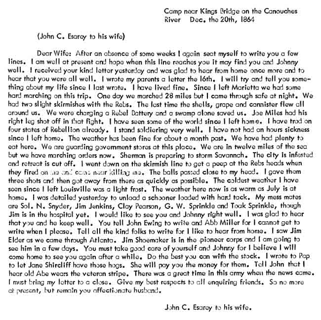 December 20, 1864 letter